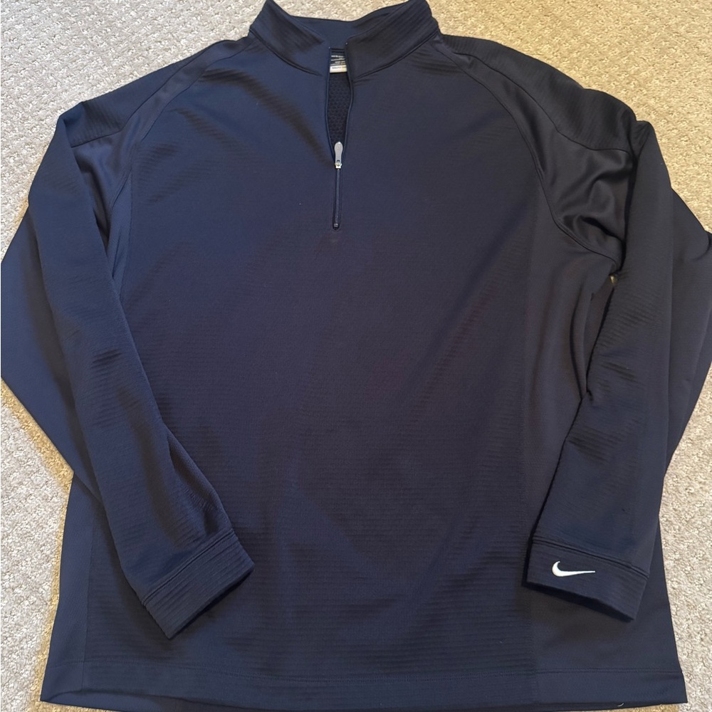 Nike Golf Men's Dark Blue Quarter-Zip Pullover